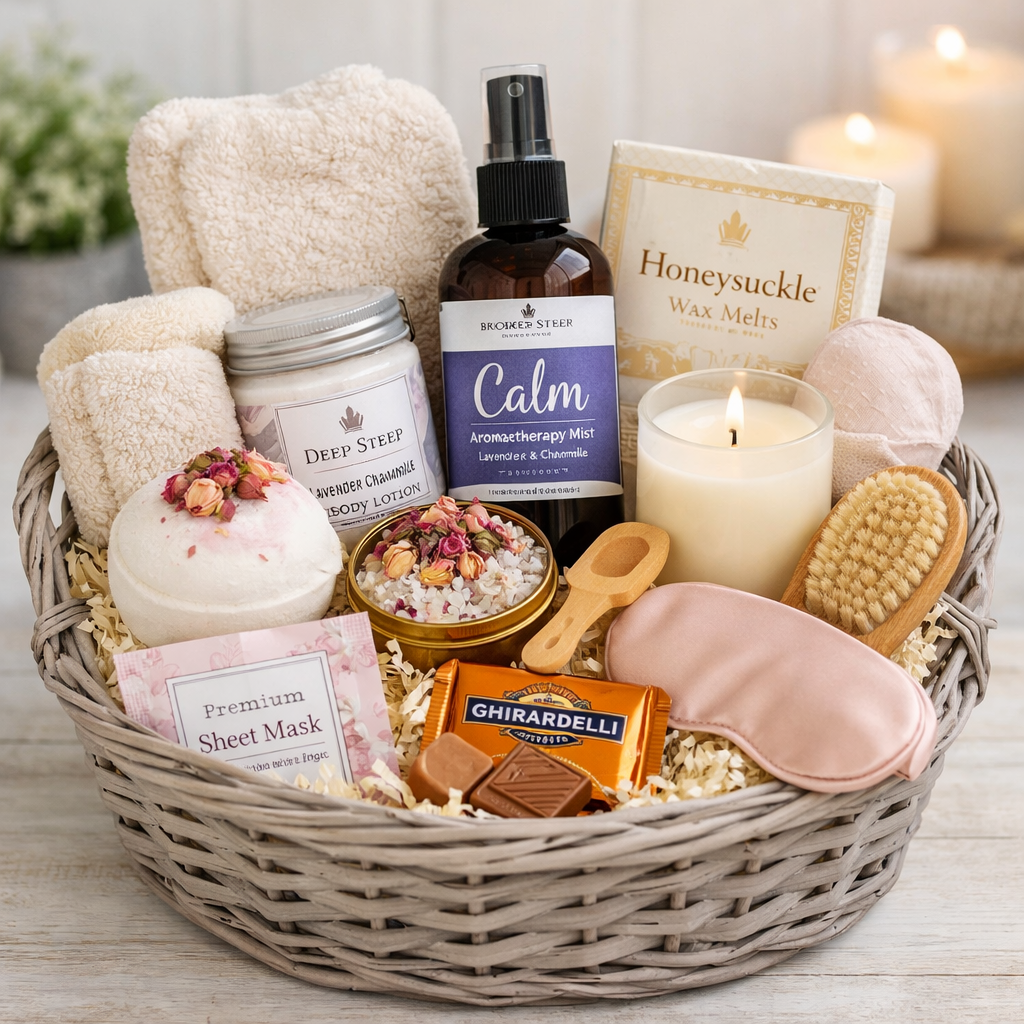 DIY Zen Spa Gift Basket Idea for Her This Valentine’s Day (Thoughtful & Romantic)